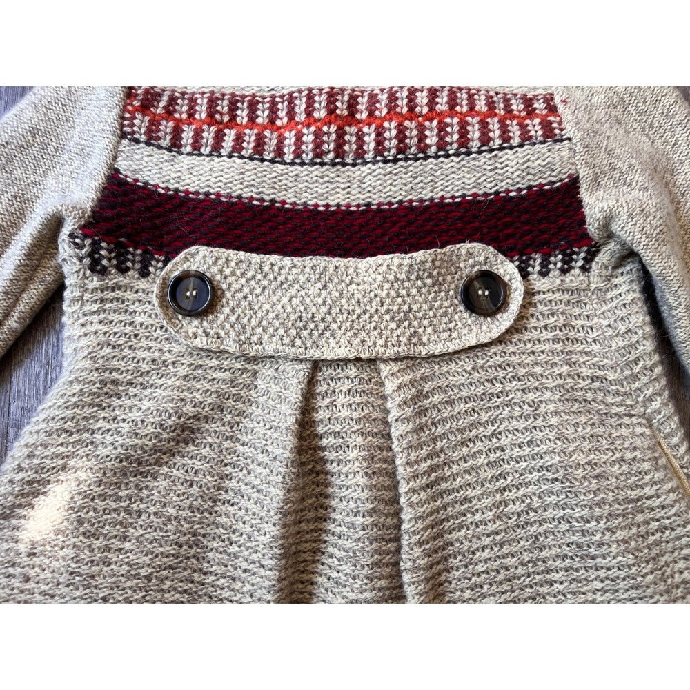 Free People Boho Fringe cardigan browns‎ size XS - Picture 6 of 7